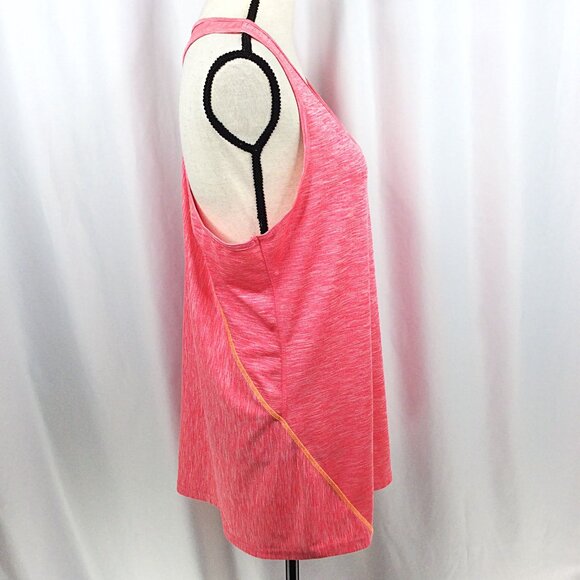 RBX Performance Tank Top Womens Size XL Pink Racerback Scoop Neck Space Dyed - Picture 2 of 7
